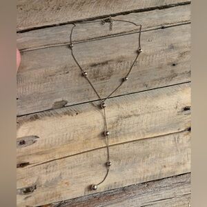 Grace & Hart Sterling Silver Satellite Lariat Necklace